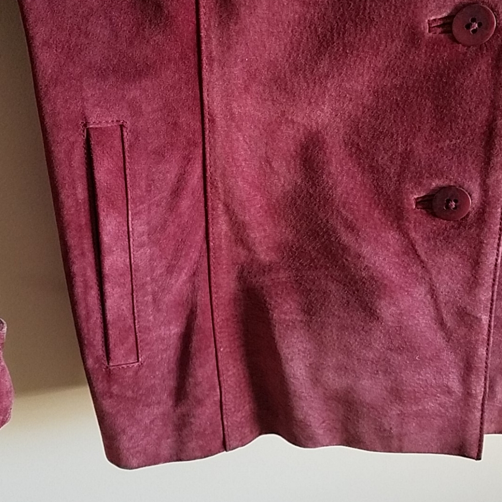 Raspberry Suede Jacket - image 3